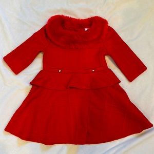 Janie and Jack red winter dress